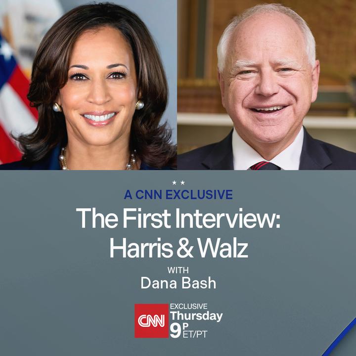The First Interview: Harris & Walz A CNN Exclusive